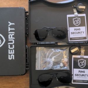 Two ring bearer security briefcase sets